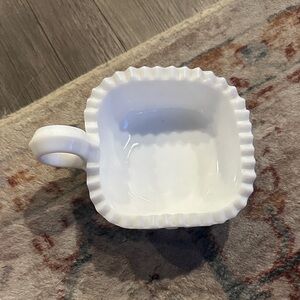 Candy Dish Milk Glass